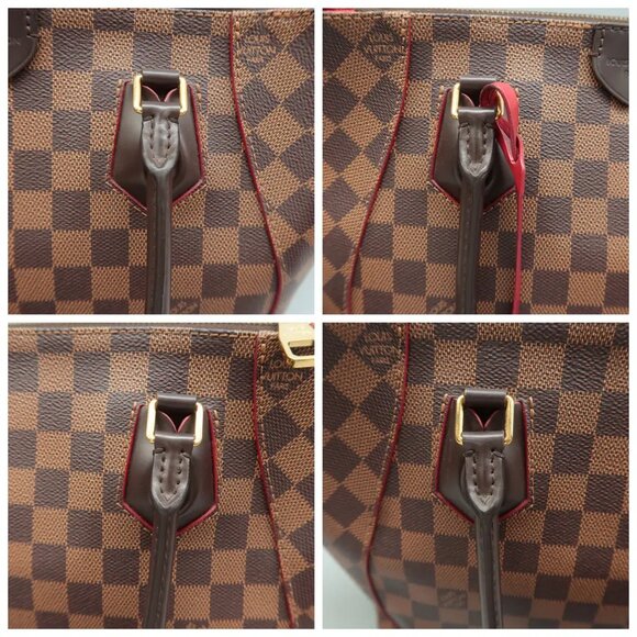 100% Authentic Louis Vuitton Caissa Brown Damier Ebene Canvas Tote - Picture 7 of 12
